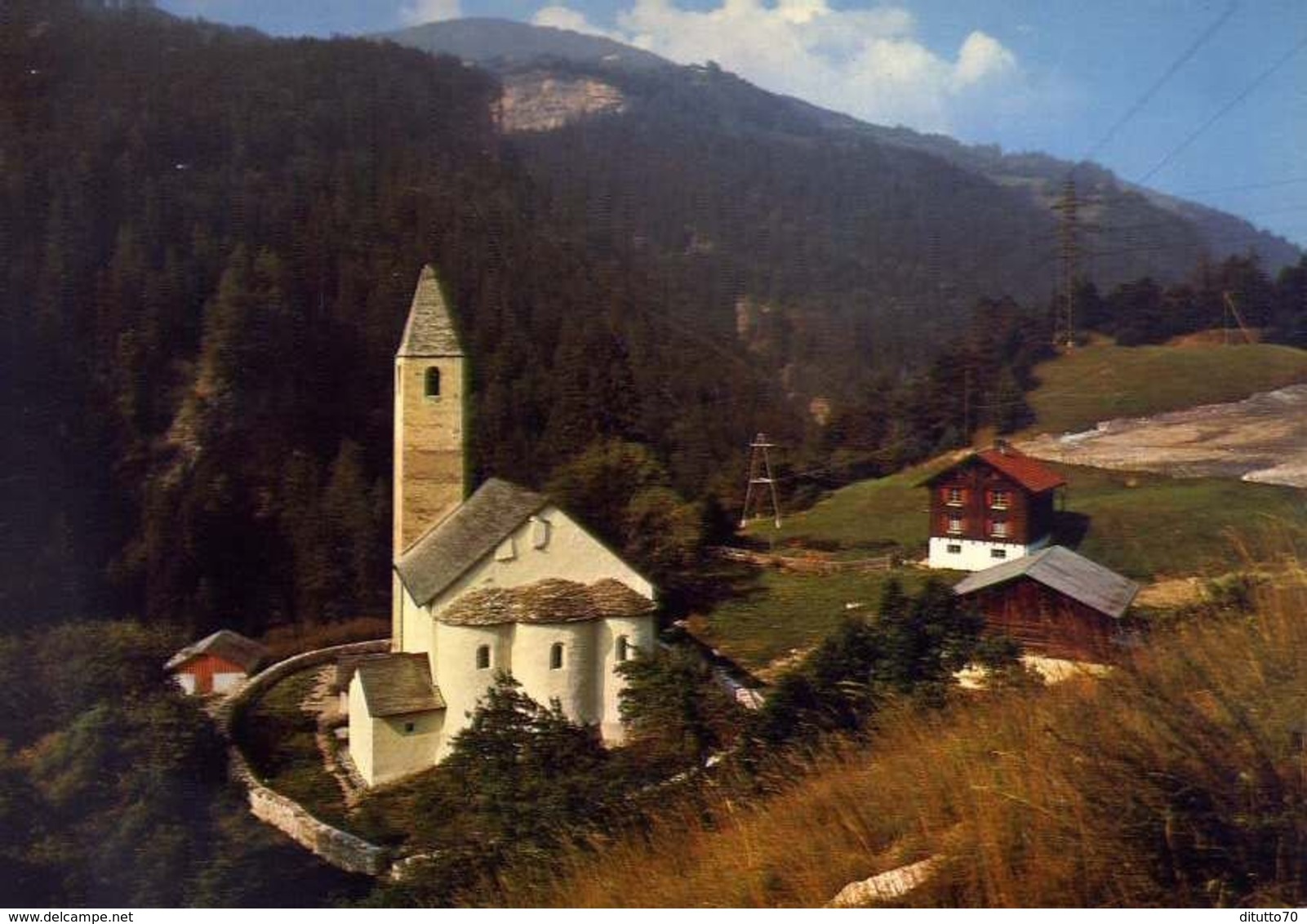 Kirche St.peter - Mistail Bei Tiefencastel - Formato Grande Viaggiata – E 16 - Tiefencastel