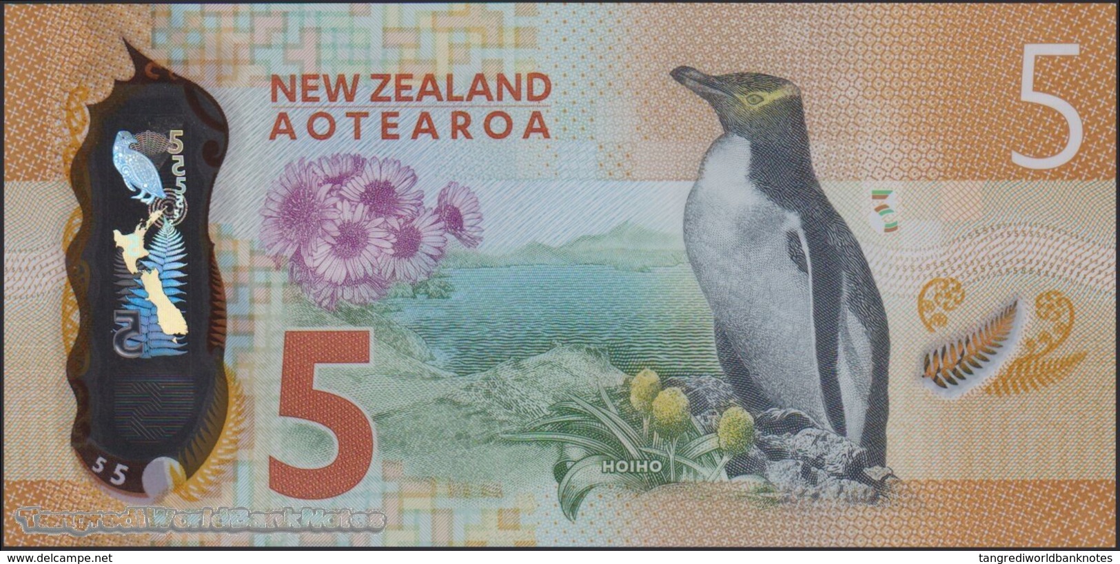 TWN - NEW ZEALAND 191 - 5 Dollars 2015 Polymer - Prefix BL - Signature: Wheeler UNC - Nueva Zelandía