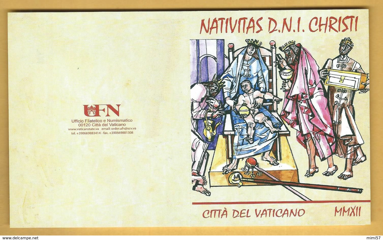 Carnet Vatican Nativitas D.N.I. Christi 2012 - Carnets