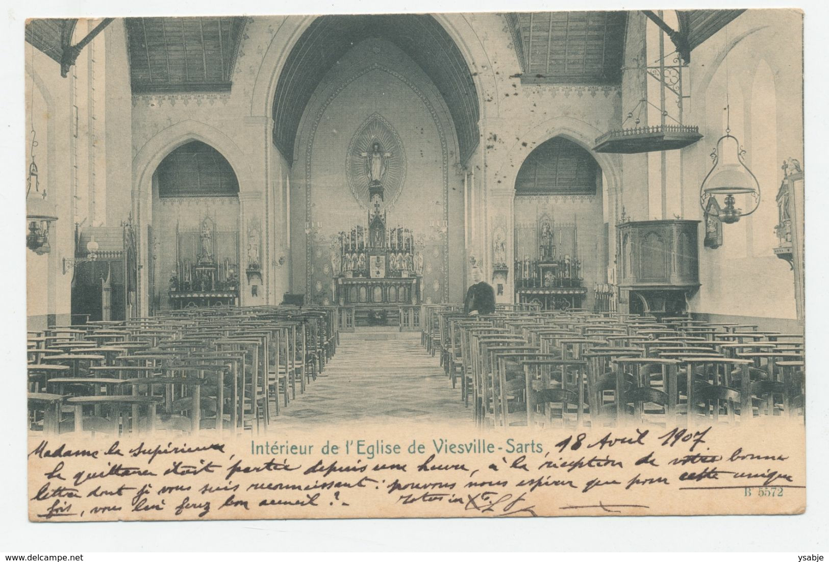 VIESVILLE SARTS - Interieur De L'eglise - Pont-à-Celles