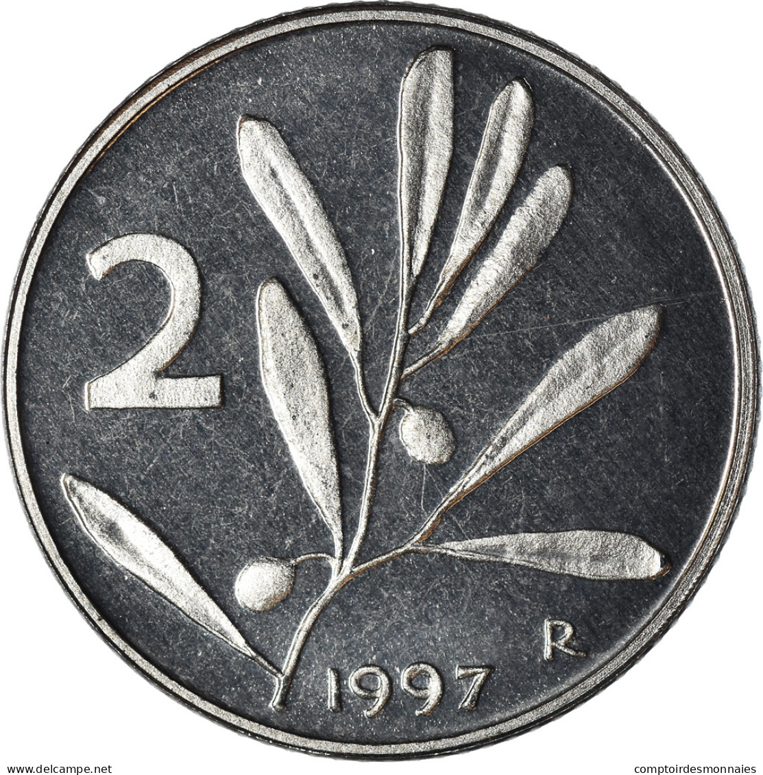 Monnaie, Italie, 2 Lire, 1997, Rome, Proof, FDC, Aluminium, KM:94 - 2 Lire