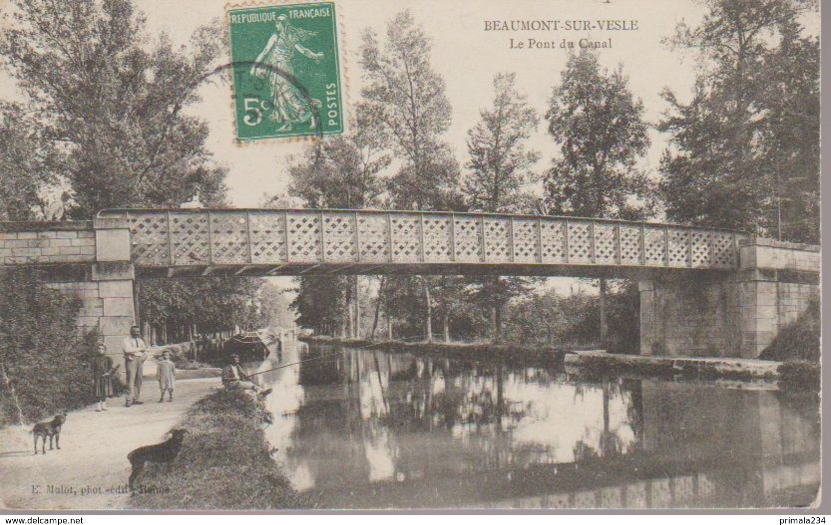 BEAUMONT SUR VESLE - LE PONT DU CANAL - Bazancourt