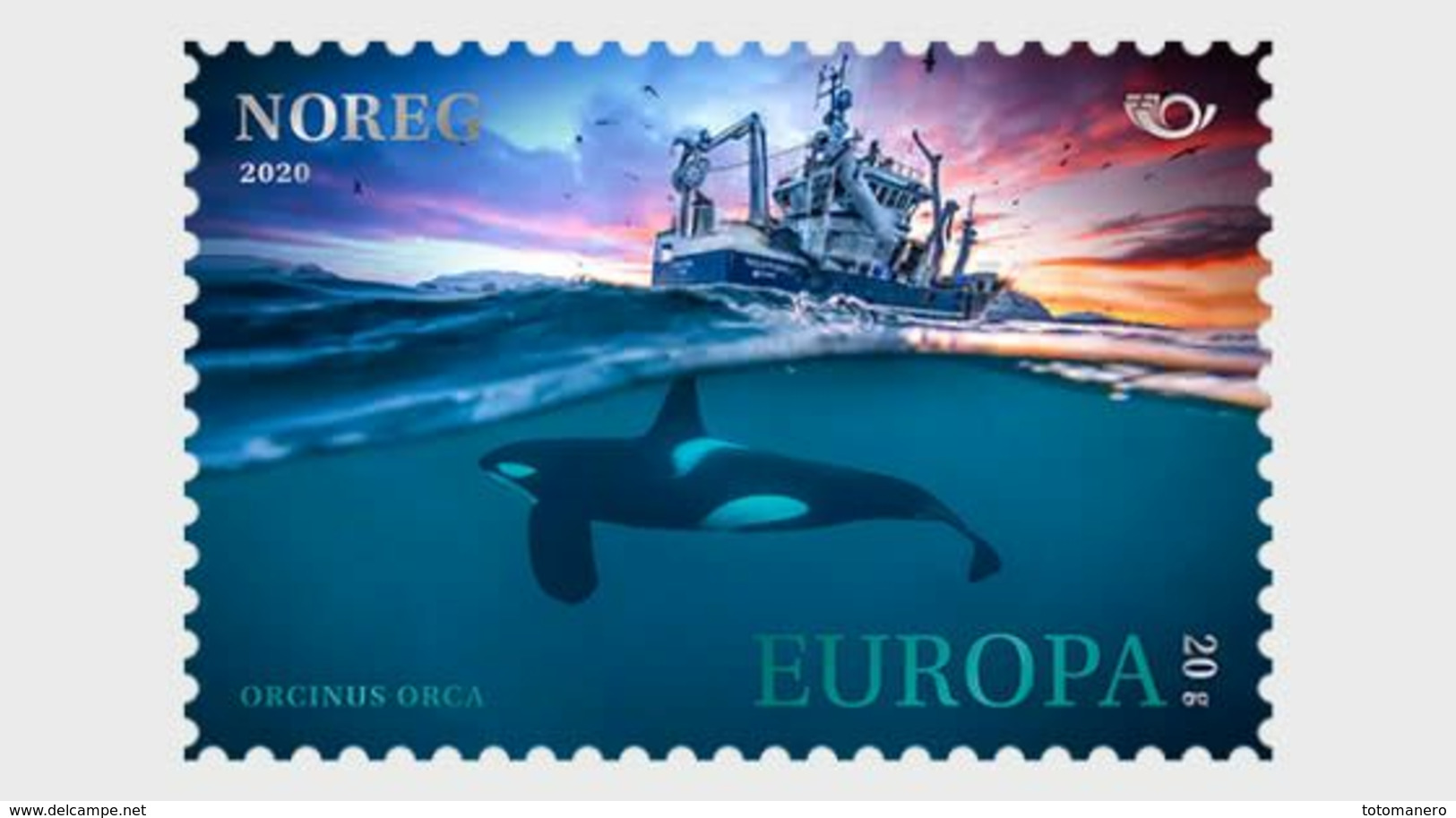 NORWAY/NORWEGEN 2020, Mammals - Orca - Adhesive Set Of 1v** - Neufs