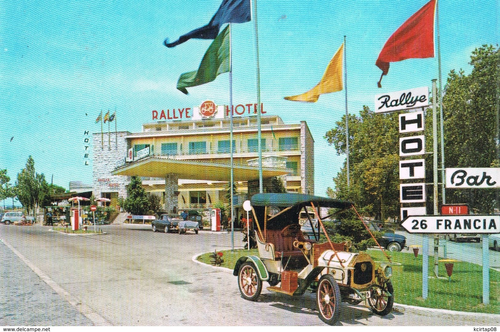 Rallye Hôtel . FIGUERAS . Voiturette '' Le Zébre '' 1908 . - Autres & Non Classés