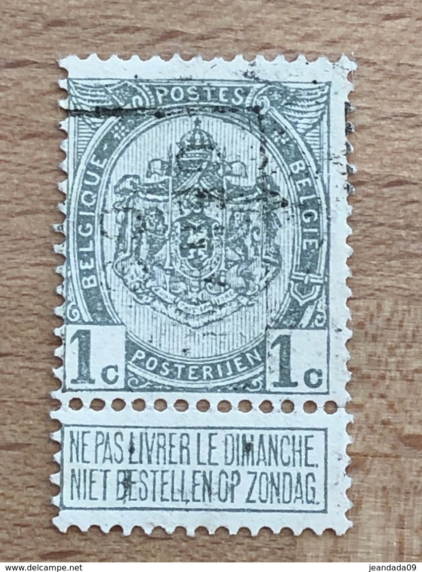 1318A Genval 09 TB Cachet Peu Lisible - Roller Precancels 1900-09