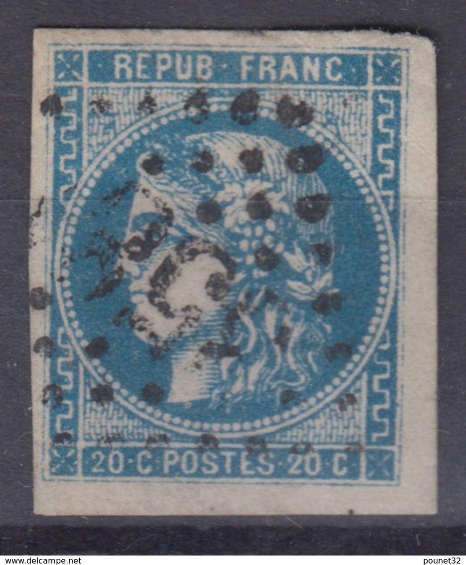 FRANCE : TB BORDEAUX N° 46A OBLITERATION LOSANGE GC - TB MARGES - COTE 130 € - 1870 Ausgabe Bordeaux