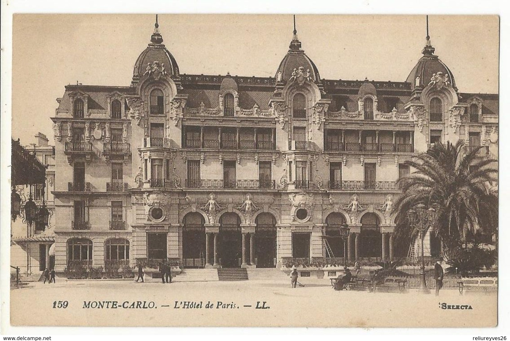 CPA ,Monaco , N°159, Monte-Carlo ,L' Hôtel De Paris   Ed. LL. - Hotels