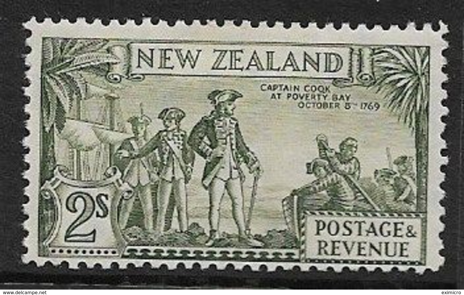 NEW ZEALAND 1941 2s SG 589da PERF 12½ "CAPTAIN COQK" VARIETY VERY LIGHTLY MOUNTED MINT Cat £80 - Neufs