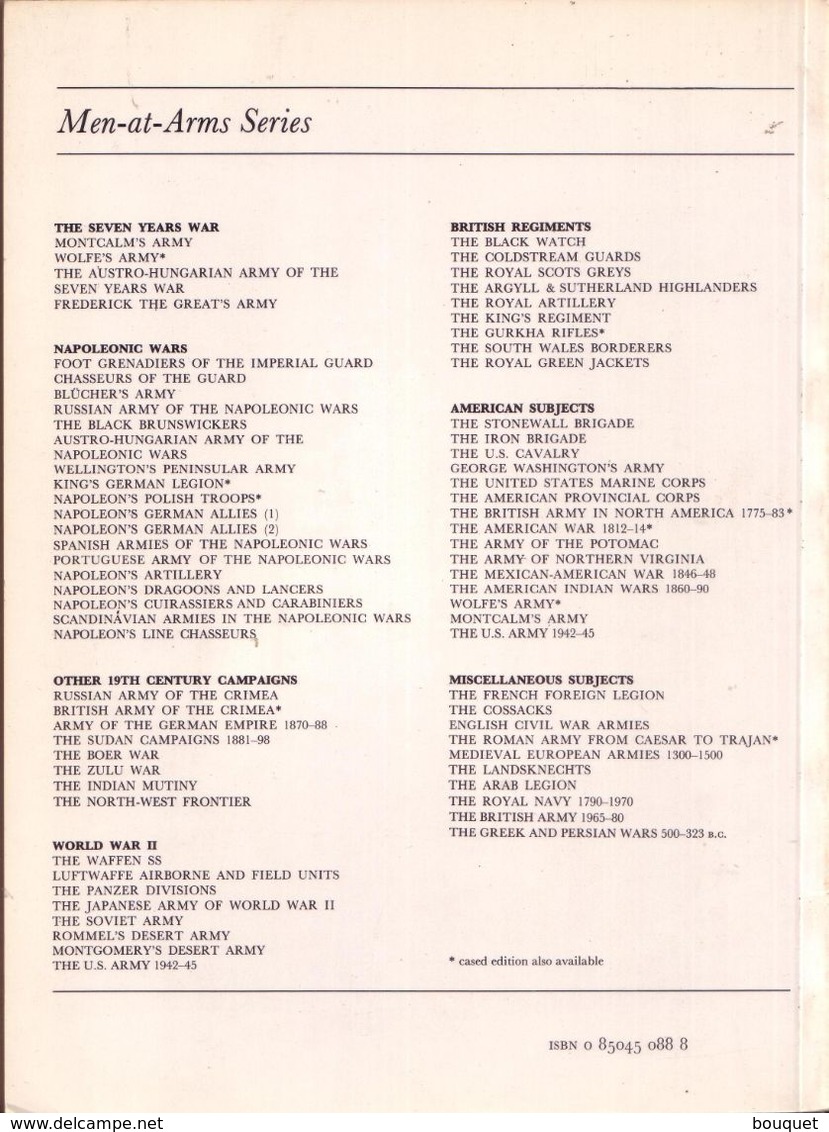 LIVRE - OSPREY - NAPOLEON'S DRAGOONS AND LANCERS , TEXT BY EMIR BUKHARI , COLOUR PLATES ANGUS MAC BRIDE - 1976 - Altri & Non Classificati