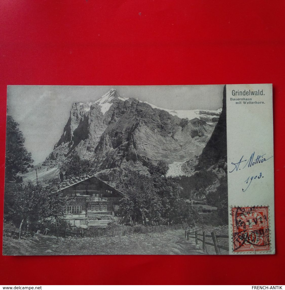 GRINDELWALD BAUERNHAUS MIT WETTERHORN - Grindelwald