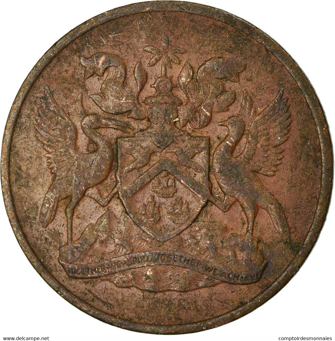 Monnaie, TRINIDAD & TOBAGO, Cent, 1968, Franklin Mint, TTB, Bronze, KM:1 - Trinidad & Tobago