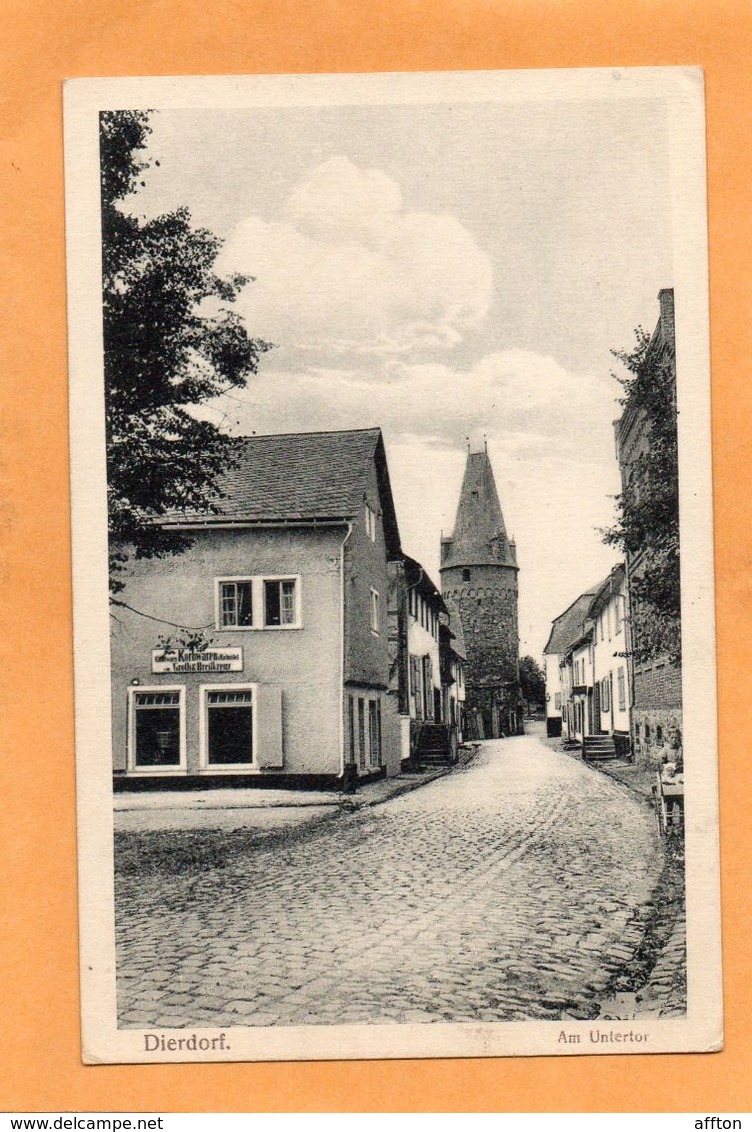 Dierdorf Westerwald Germany 1915 Postcard - Dierdorf