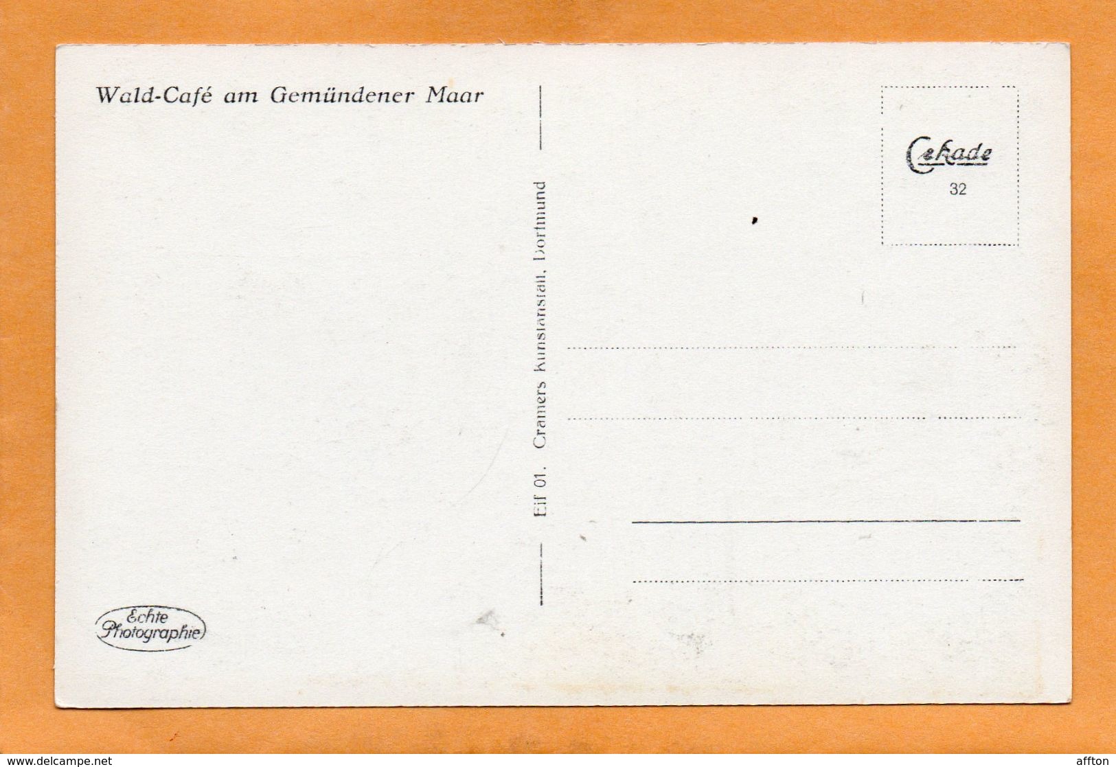 Daun Eifel Gemundener Maar Germany 1915 Postcard - Daun