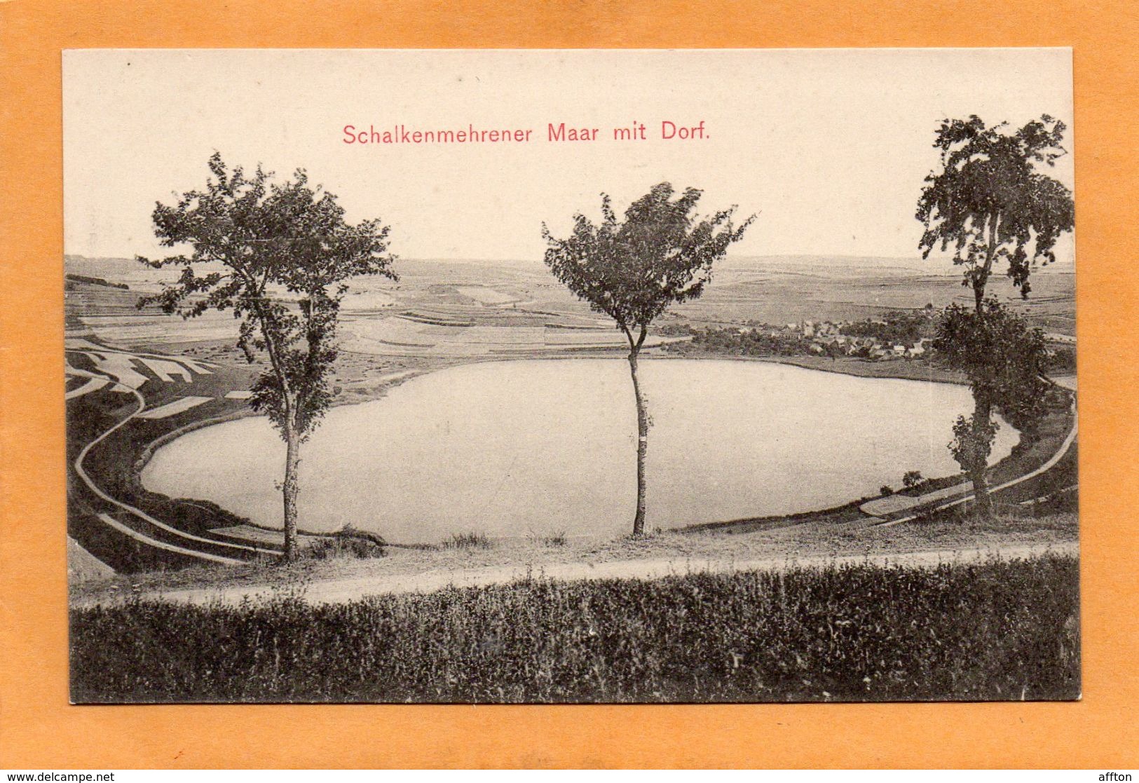 Daun Eifel Schalkenmehrener Maar Germany 1910 Postcard - Daun