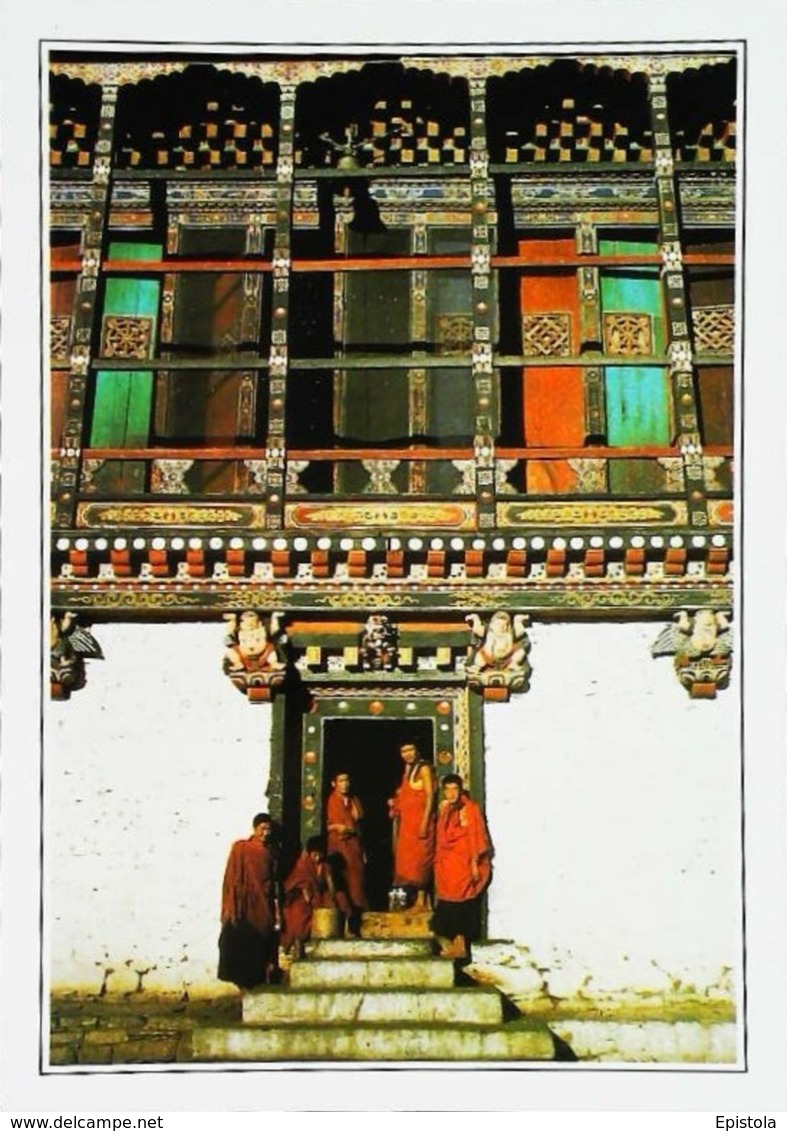 Bhoutan  Thimbu  Temple De Tashichko Dzong    Années   80s - Bhutan