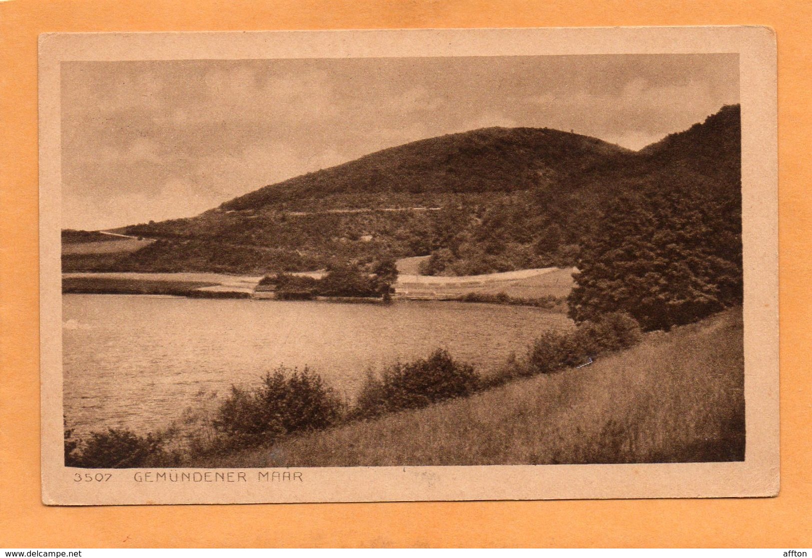 Daun Eifel Gemundener Maar Germany 1920 Postcard - Daun