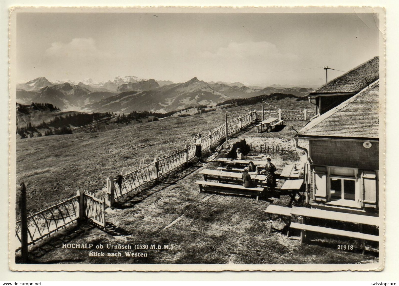 URNÄSCH Gasthaus Hochalp J. Fuchs-Fuster Stempel Gasthaus - Urnäsch