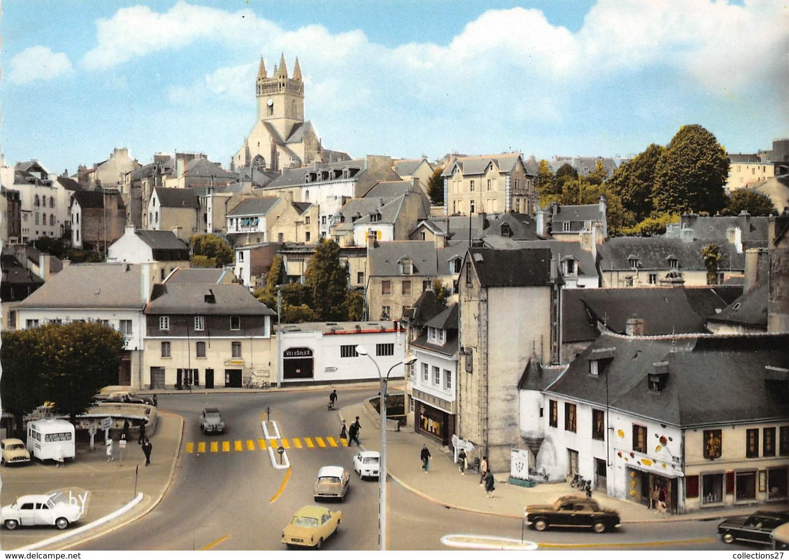 29-QUIMPERLE- VUE D'ENSEMBLE ET L'EGLISE ST-MICHEL - Quimperlé