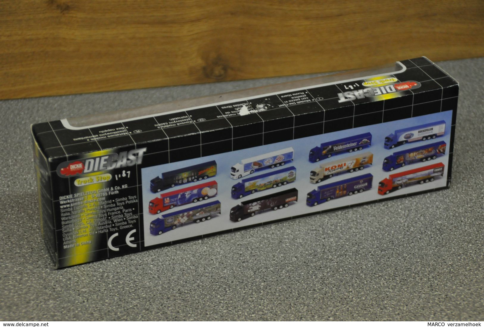 TPG TNT Post-group Dickie Die Cast Truckstop Scale 1:87 DAF XF - Camions, Bus Et Construction