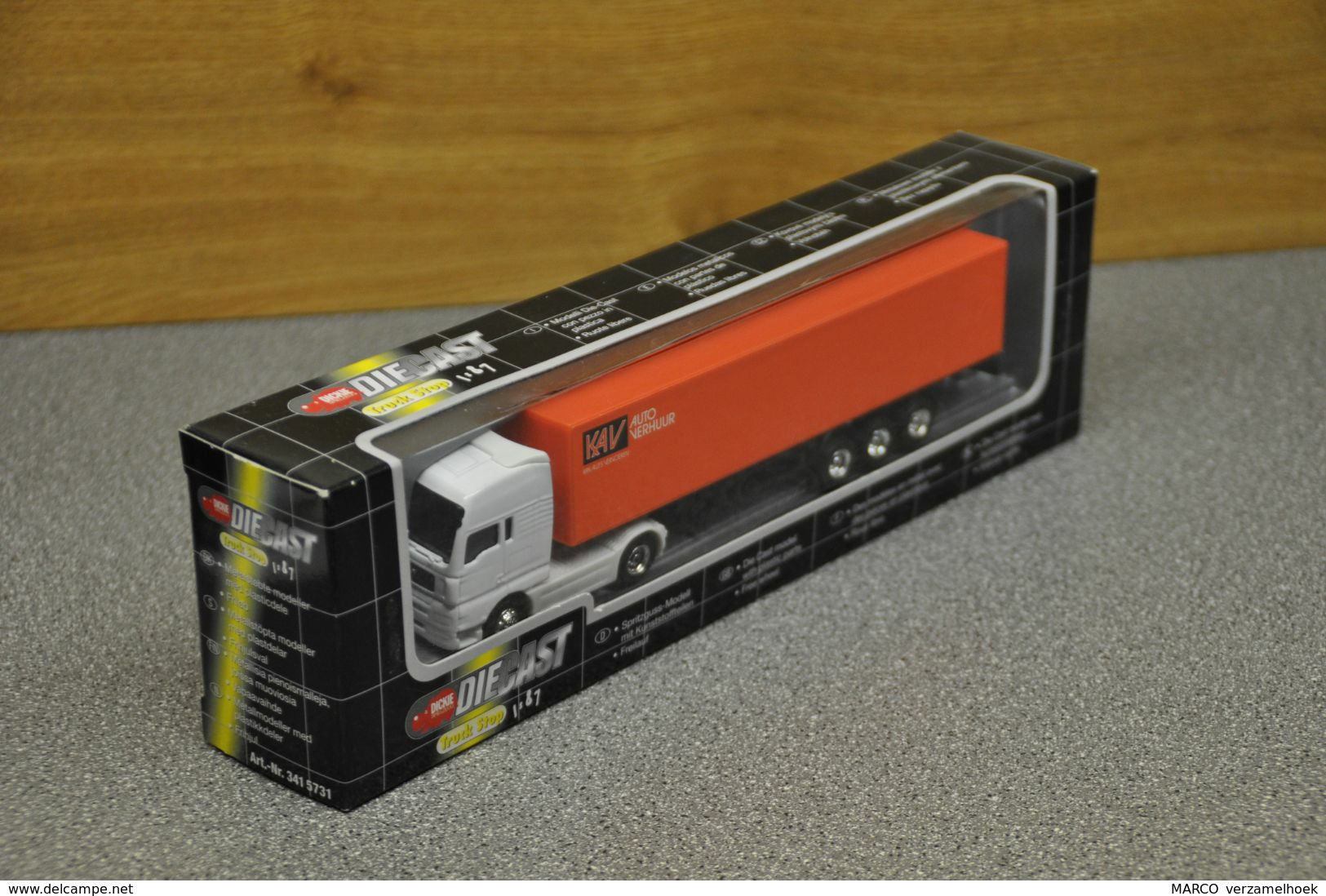 KAV Autoverhuur Dickie Die Cast Truckstop Scale 1:87 MAN - LKW, Busse, Baufahrzeuge