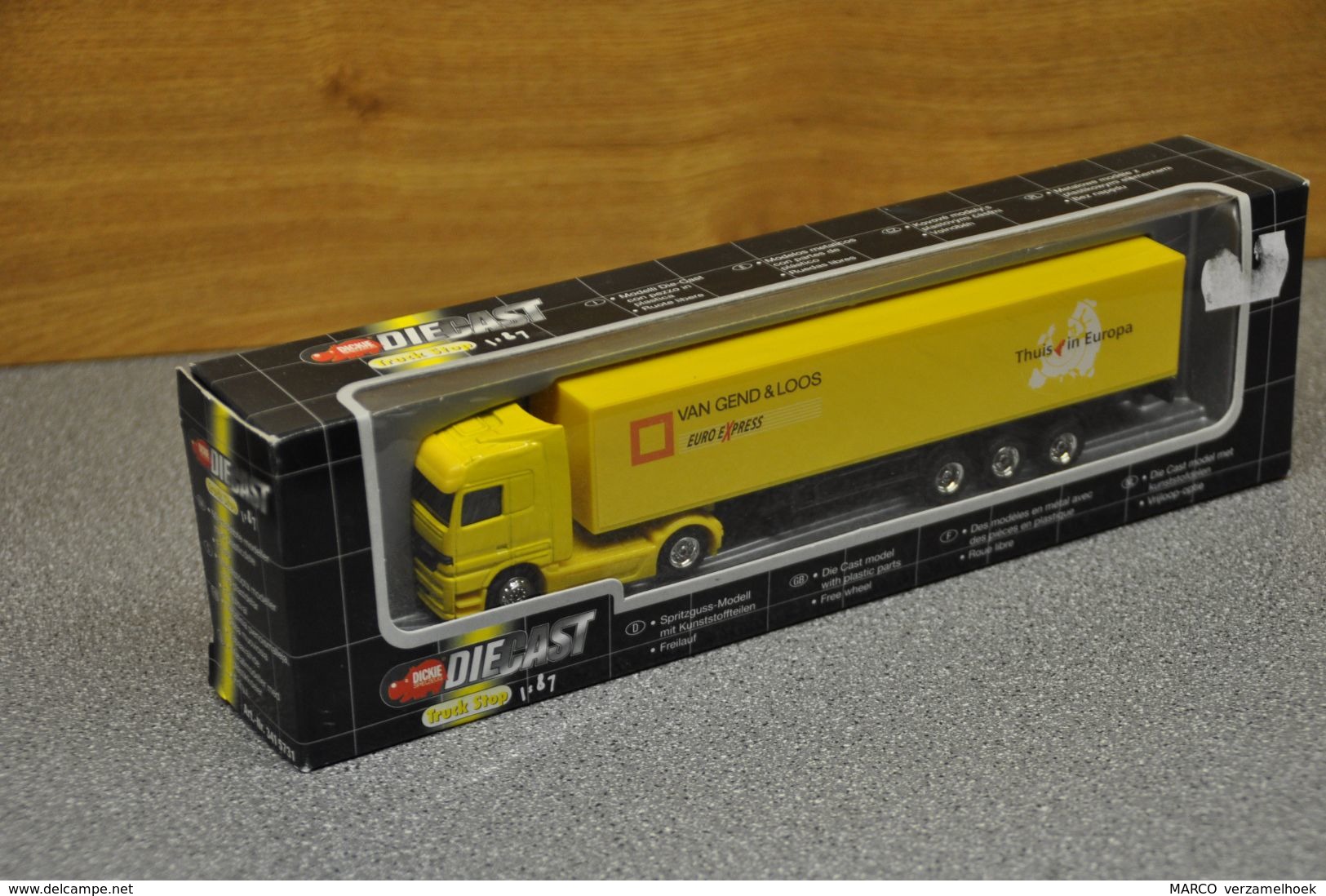 Van Gend & Loos Euro Express Dickie Die Cast Truckstop Scale 1:87 Mercedes - Camions, Bus Et Construction