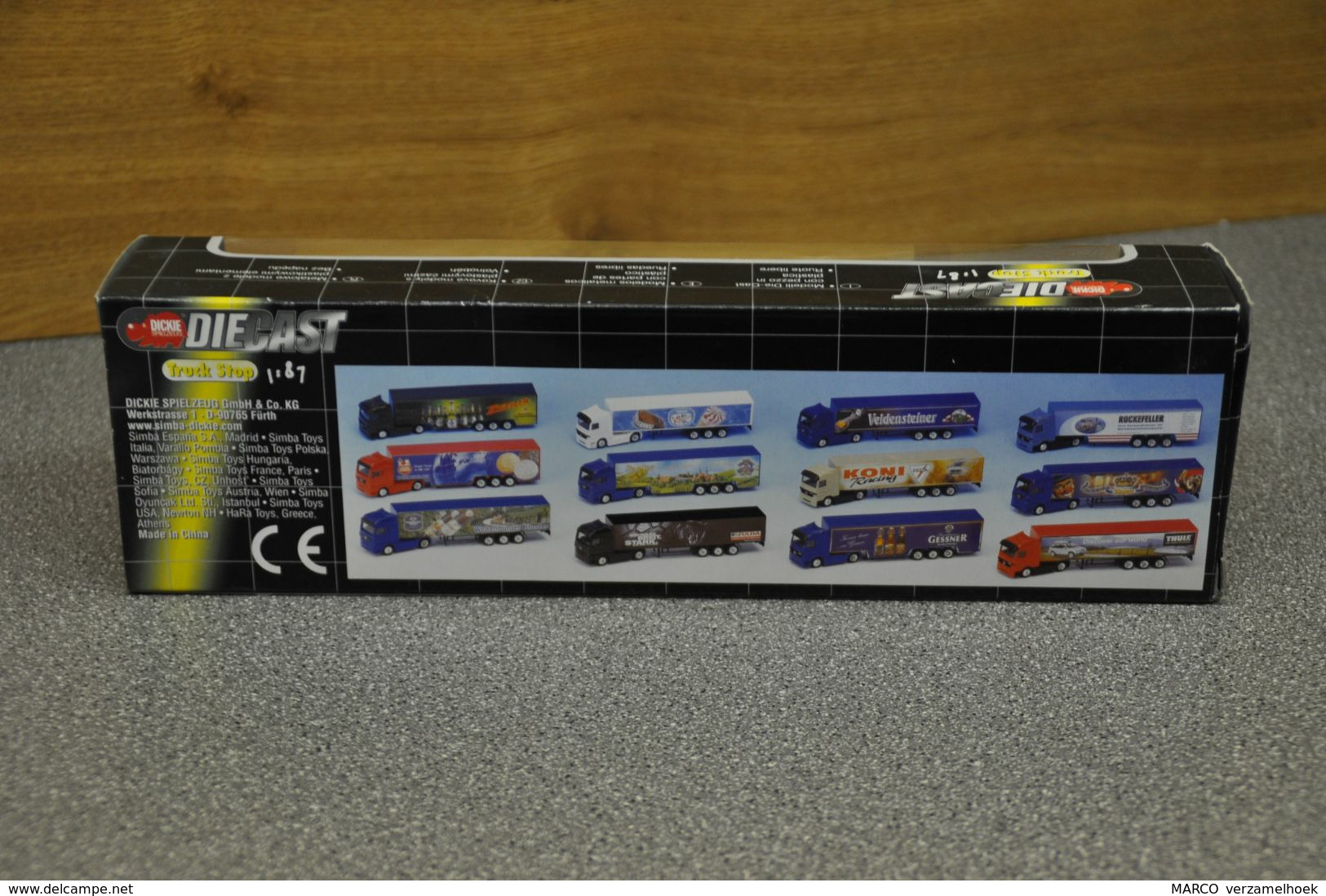 Van Gend & Loos Euro Express Dickie Die Cast Truckstop Scale 1:87 Mercedes - Camiones, Buses Y Construcción