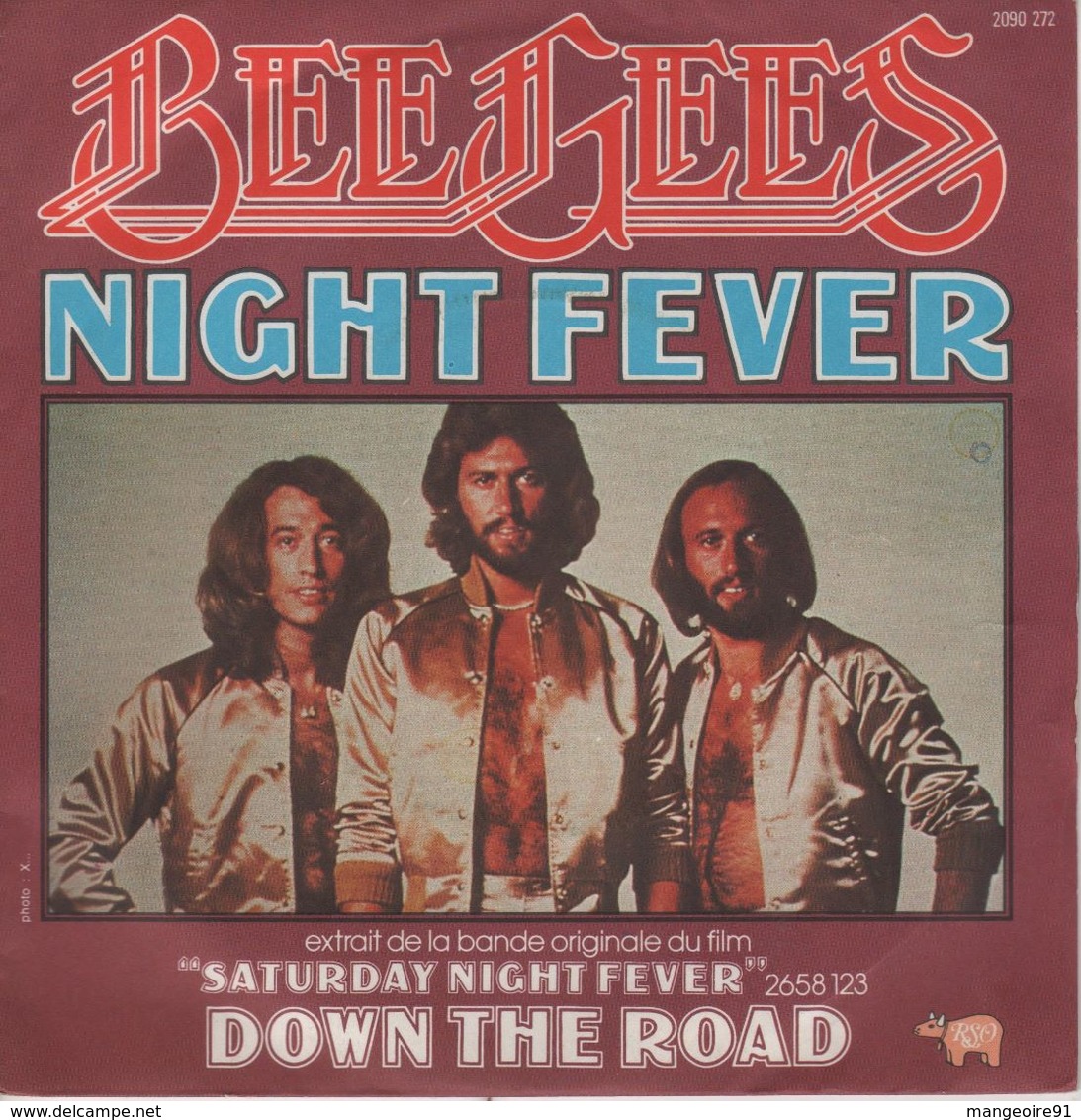 Disque 45 Tours Bee Gees 978 Rso 2090772 Polydor - Disco, Pop, Soundtrack - Film Saturday Night Fever - Strumentali