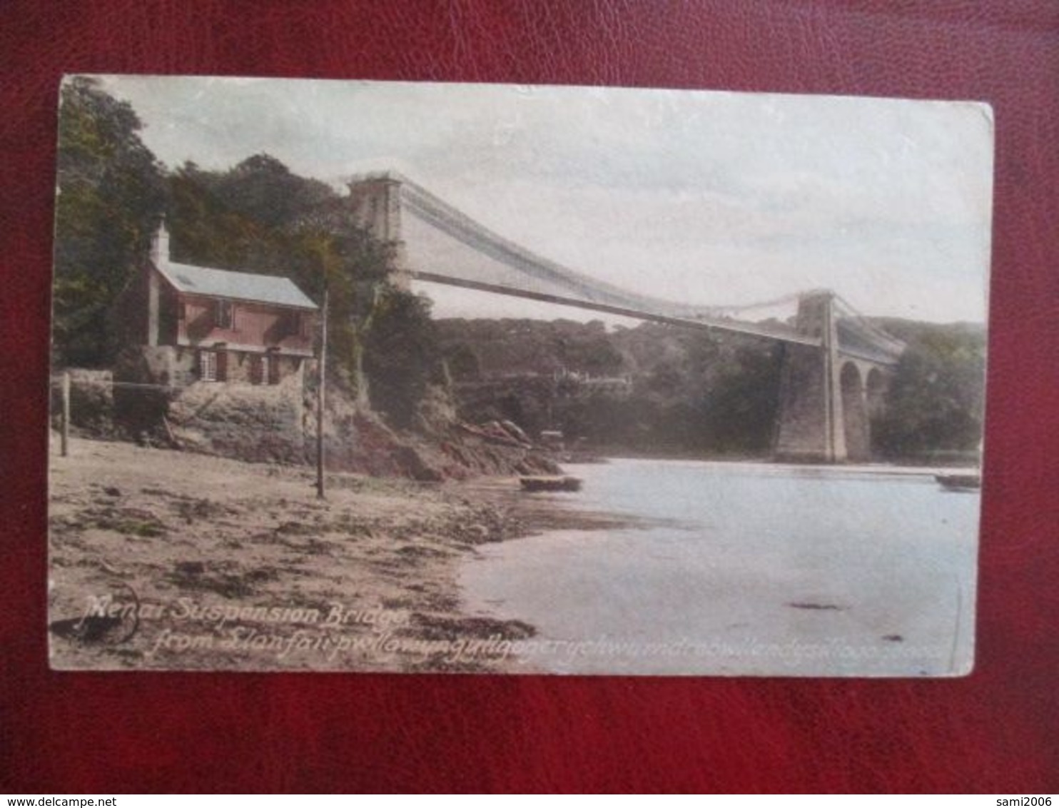 CPA ROYAUME UNI MENAI SUSPENSION BRIDGE - Anglesey