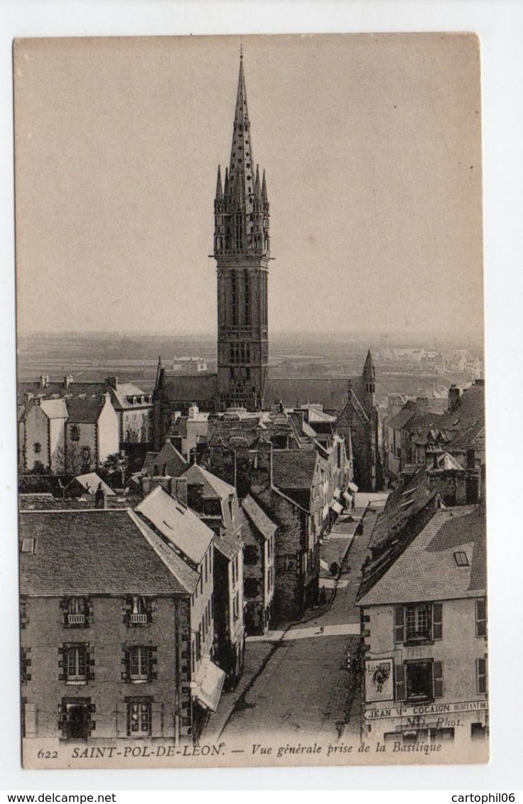 - CPA SAINT-POL-DE-LÉON (29) - Vue Générale Prise De La Basilique - Photo Neurdein 622 - - Saint-Pol-de-Léon