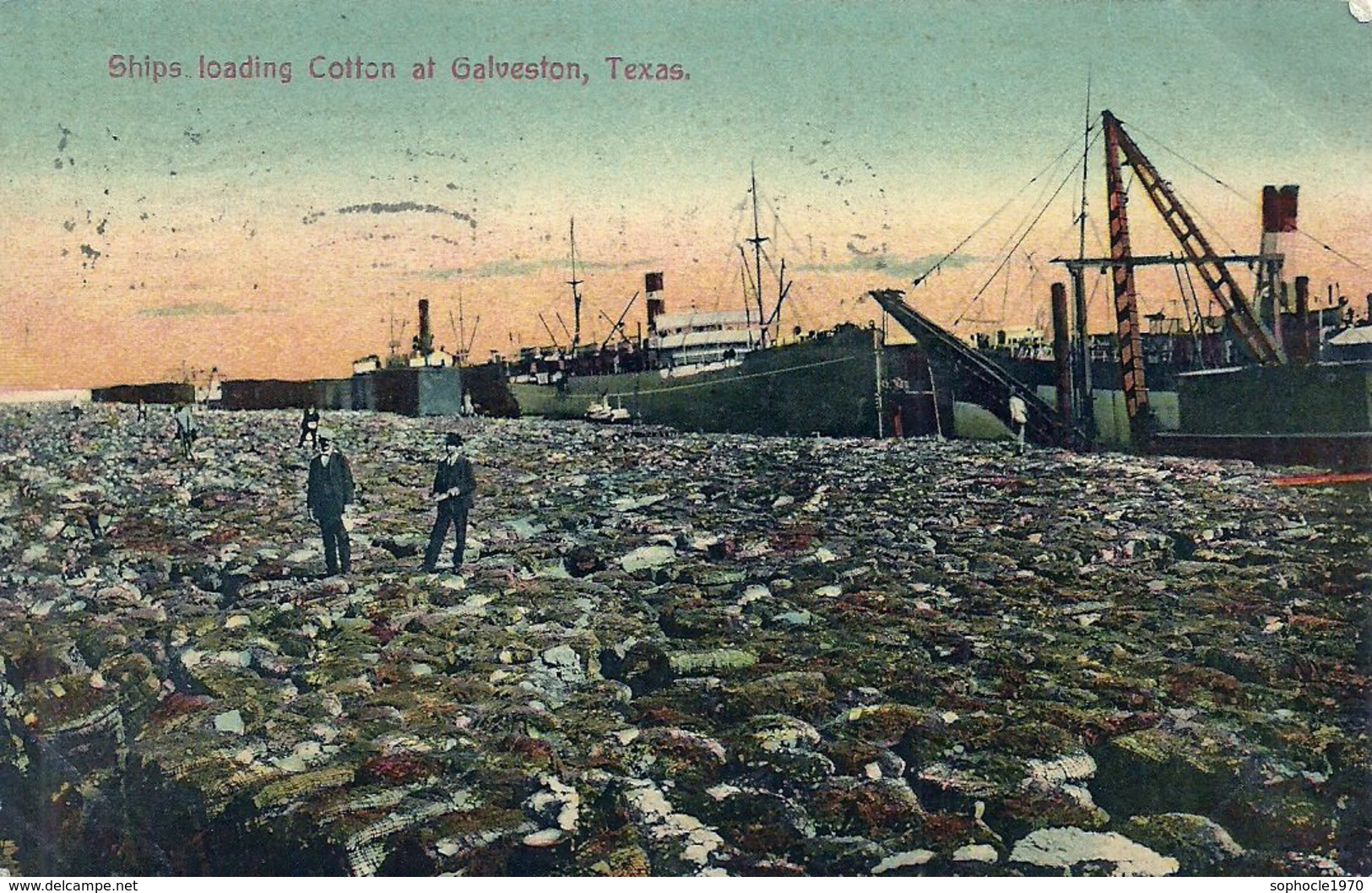 07 - 2020 - USA - ETATS UNIS - TEXAS - Ships Loading Cotton At Galveston - Galveston