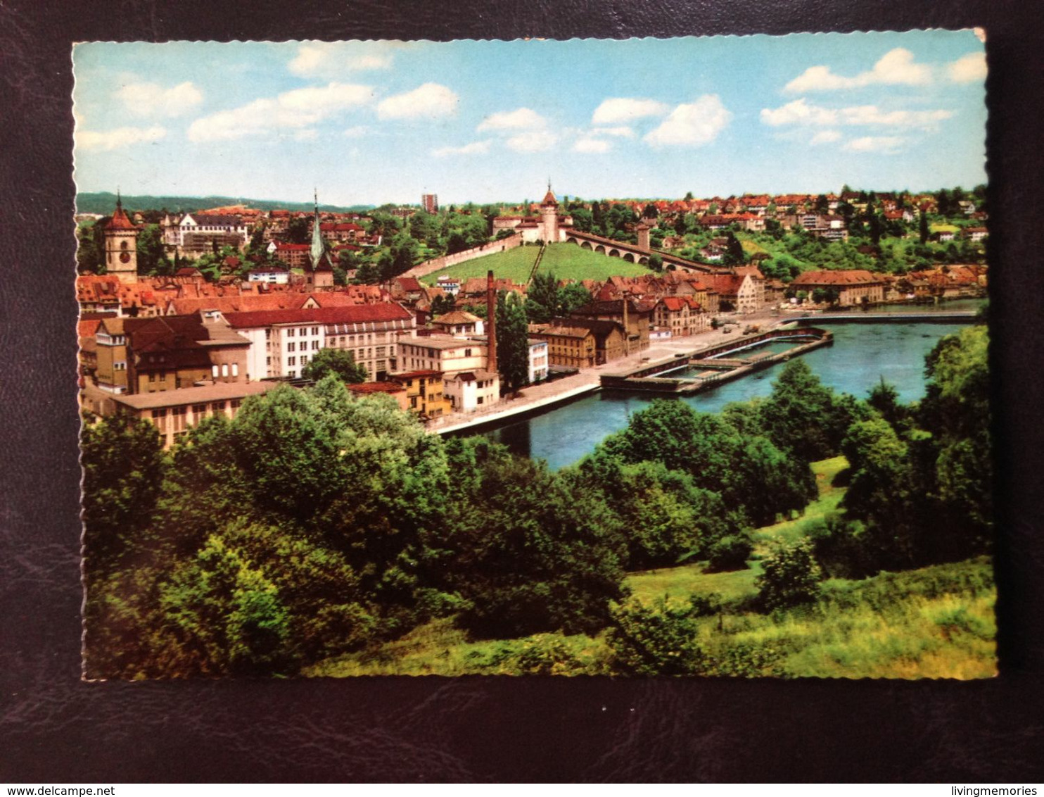 Switzerland, Circulated And Stamped Postcard, « SCHAFFHAUSEN », 1970 - Hausen Am Albis 