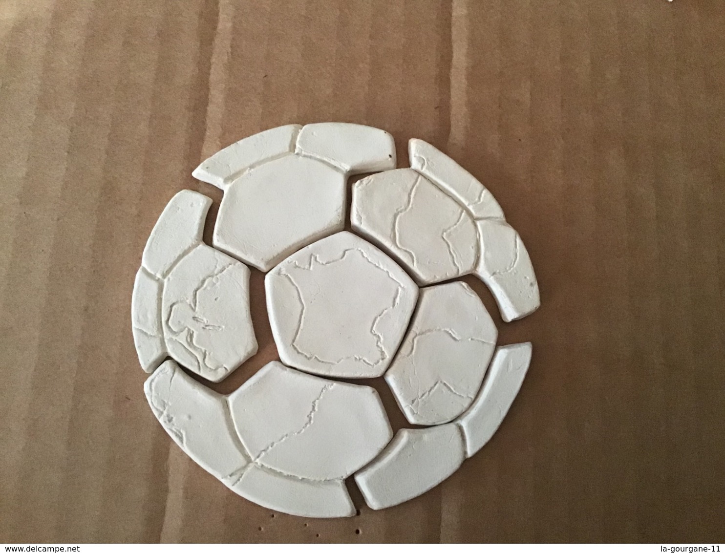 Rare Série Complète 7 Fèves Brutes LE BALLON DE FOOTBALL Puzzle / MH Moulin à Huile - Sports