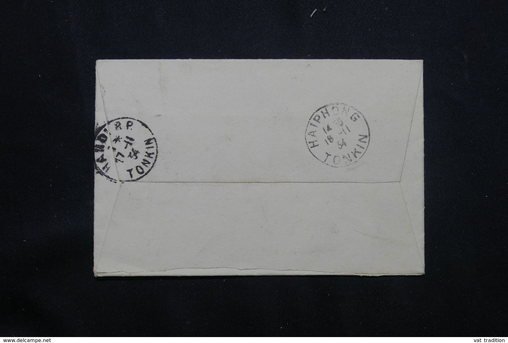 HONG KONG - Enveloppe Pour Hanoï ( Indochine Française ) En 1934 - L 65344 - Briefe U. Dokumente