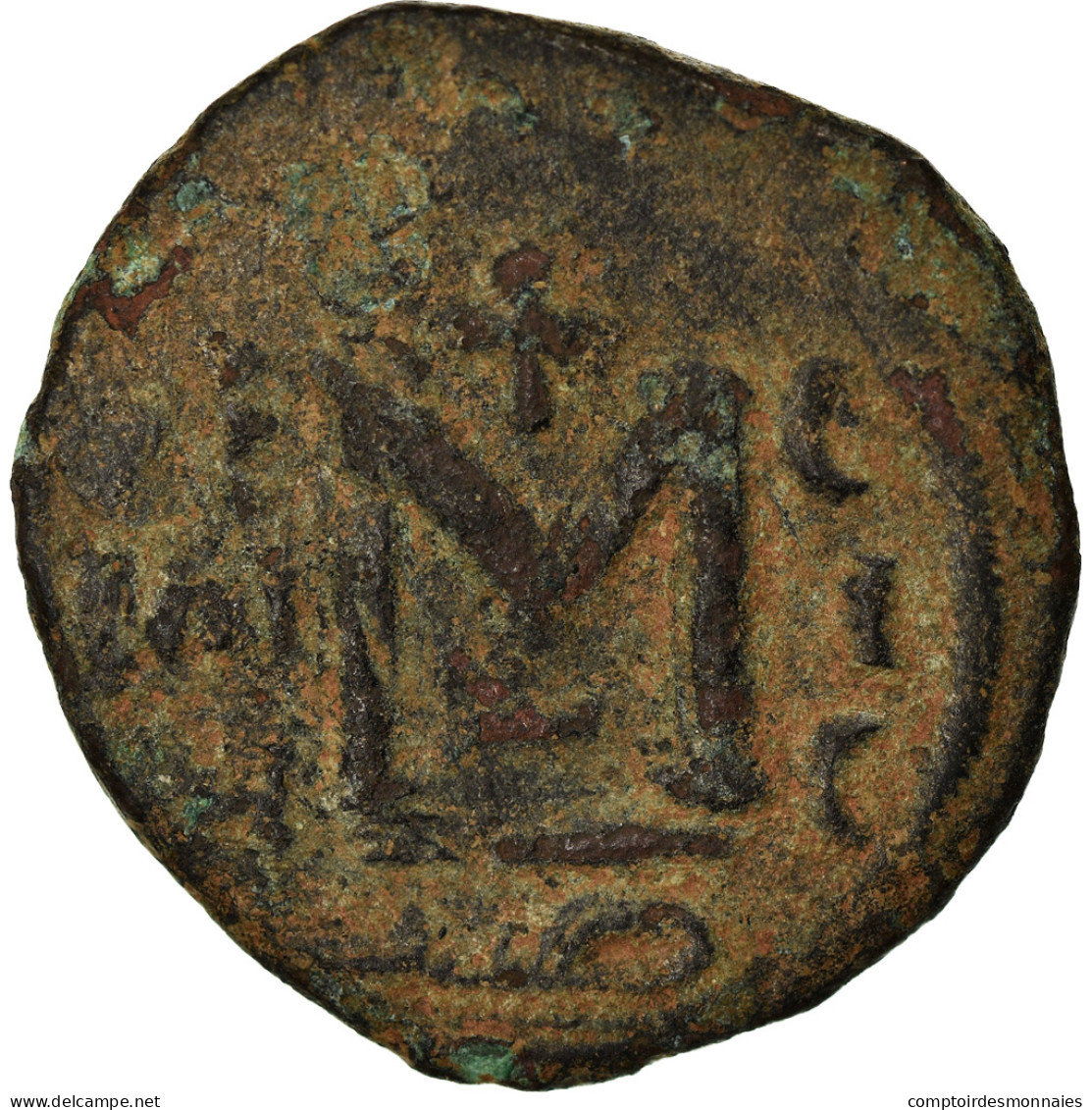 Monnaie, Arabo-Byzantines, Fals, 670s-680s, Hims (Emesa), TB, Bronze - Islamische Münzen