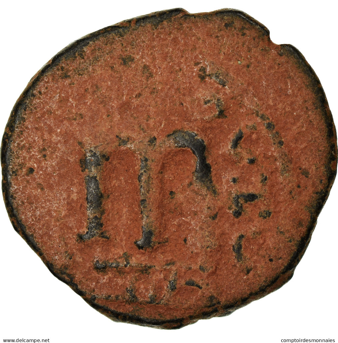 Monnaie, Arabo-Byzantines, Fals, 685-692, Hims (Emesa), TB, Bronze - Islamic
