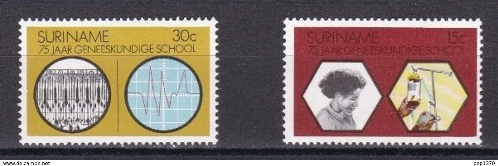 SURINAME 1974 - ESCUELA DE MEDICINA - YVERT Nº 596/597** - Surinam