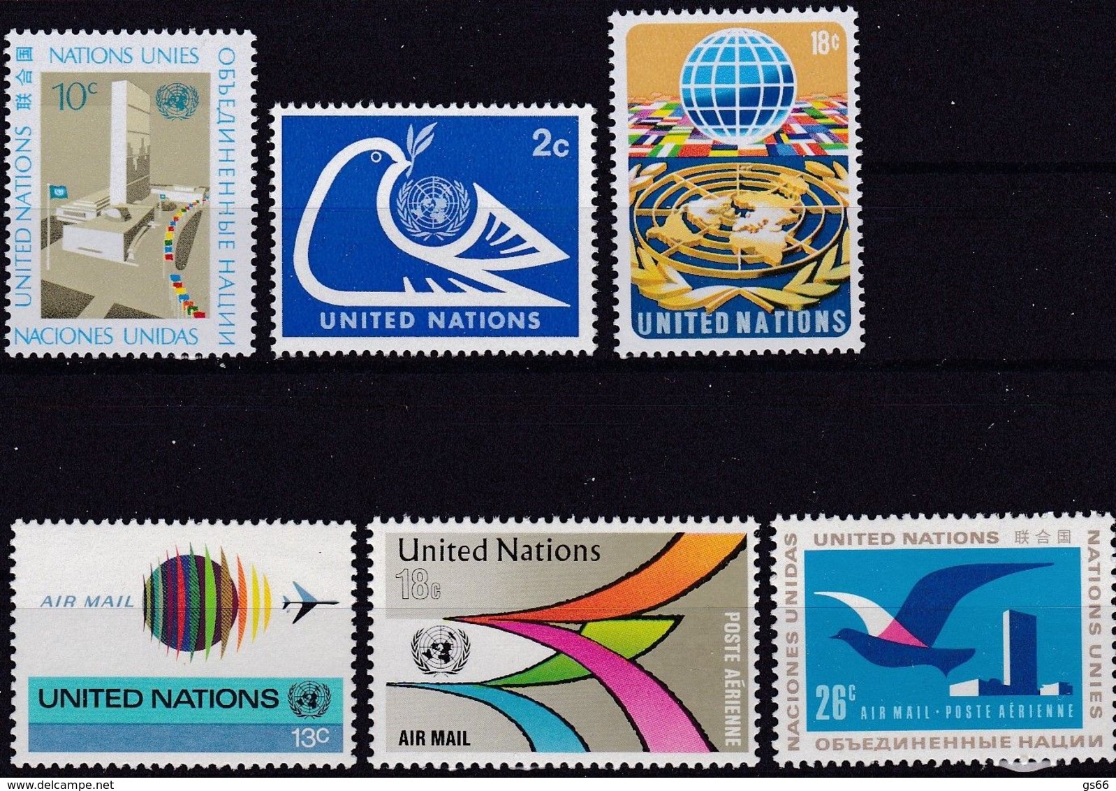 UNO-New York, 1974, 269/74,  MNH **,  Freimarken. - Ungebraucht