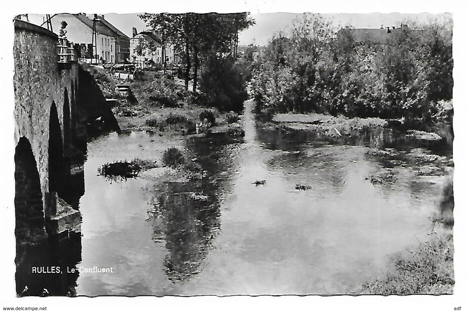 CPSM RULLES, LE CONFLUENT, HABAY, Format 9 Cm Sur 14 Cm Environ, BELGIQUE - Habay