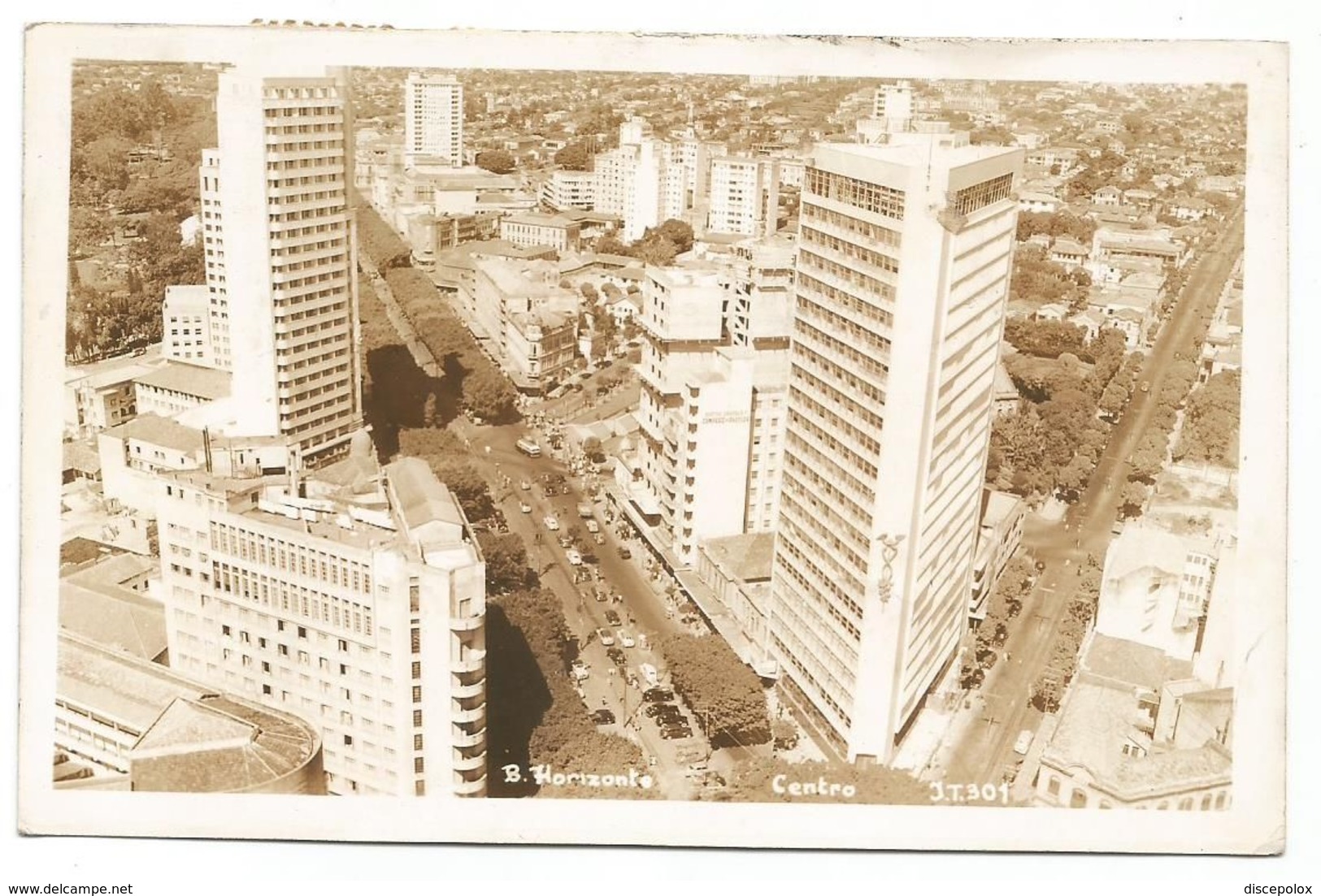 XW 3427 Belo Horizonte - Centro - Nice Stamps Timbres Francobolli / Viaggiata 1955 - Belo Horizonte