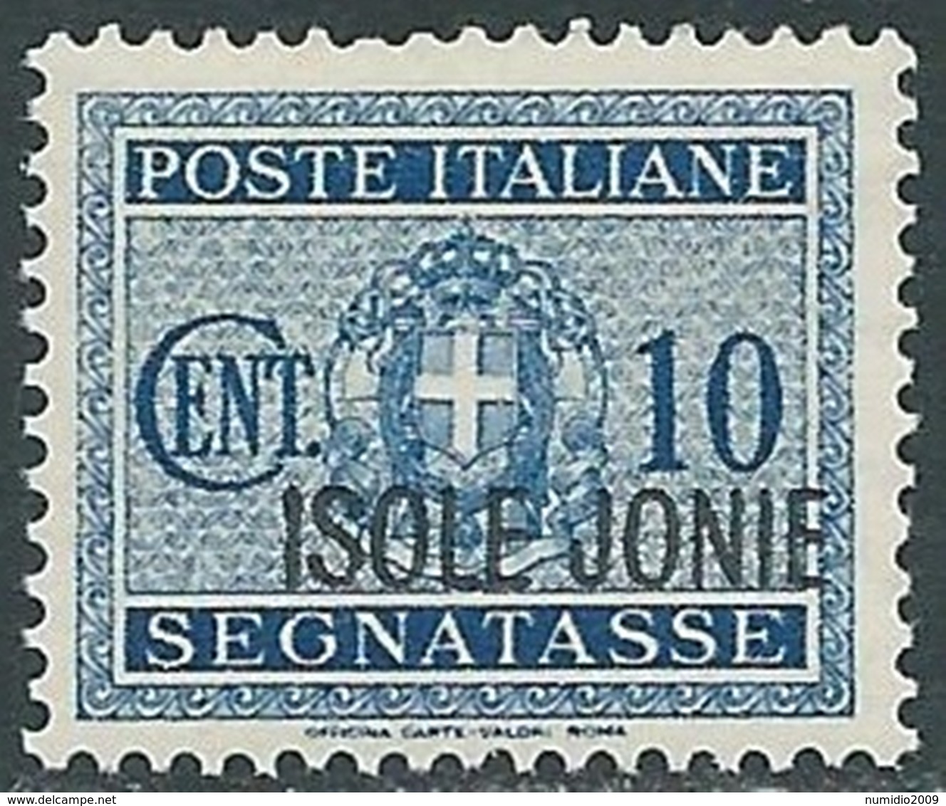 1941 ISOLE JONIE SEGNATASSE 10 CENT MNH ** - RB30-7 - Ionische Eilanden