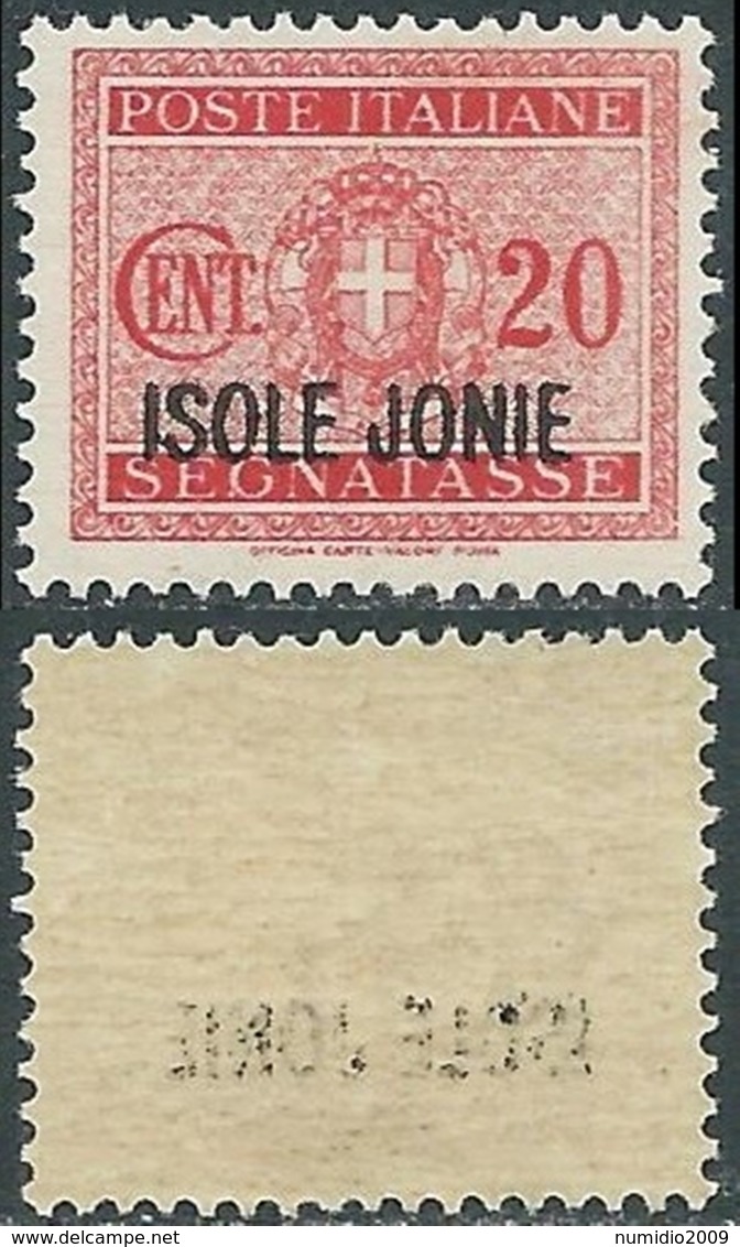 1941 ISOLE JONIE SEGNATASSE 20 CENT DECALCO MNH ** - RB30-7 - Îles Ioniennes