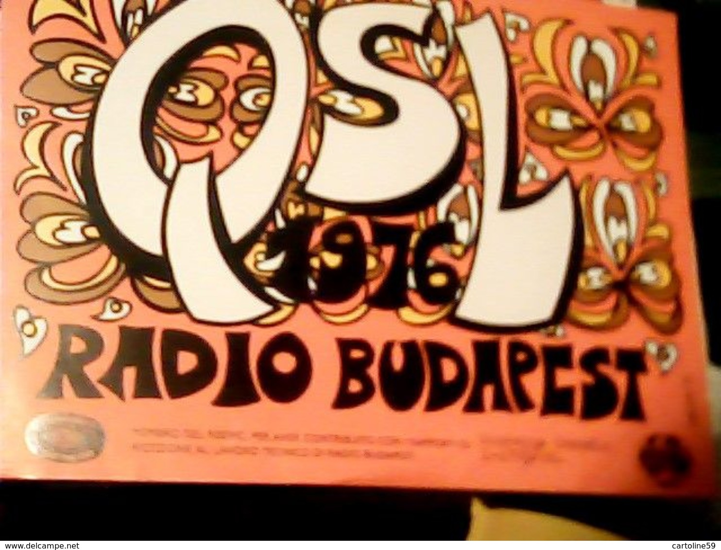QSL RADIOAFICIONADOS QSL SPECIALE RADIO BUDAPEST 1976 HQ9950 21 X 15 XXL - Radio