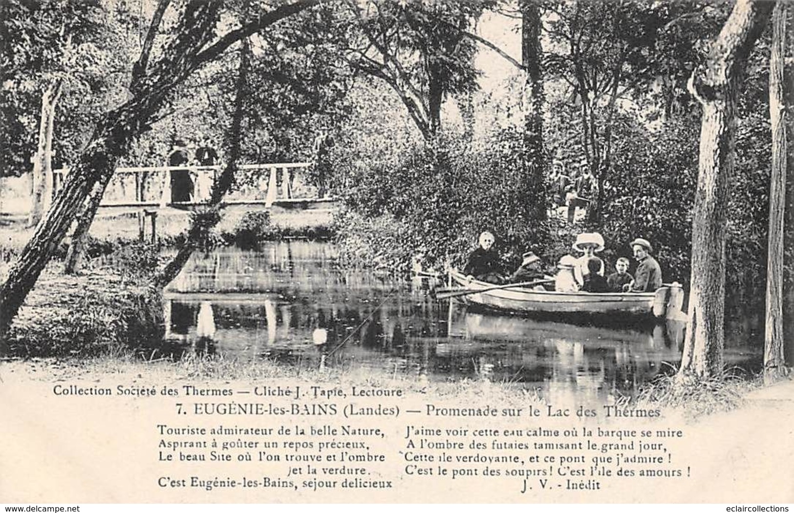 Eugénie Les Bains          40            Promenade Sur Le Lac Des Thermes           (scan) - Autres & Non Classés