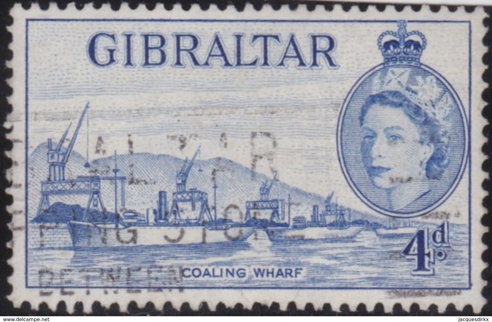 Gibraltar     .    SG        .    151        .    O     .   Oblitéŕé    .   /    .    Cancelled - Gibilterra