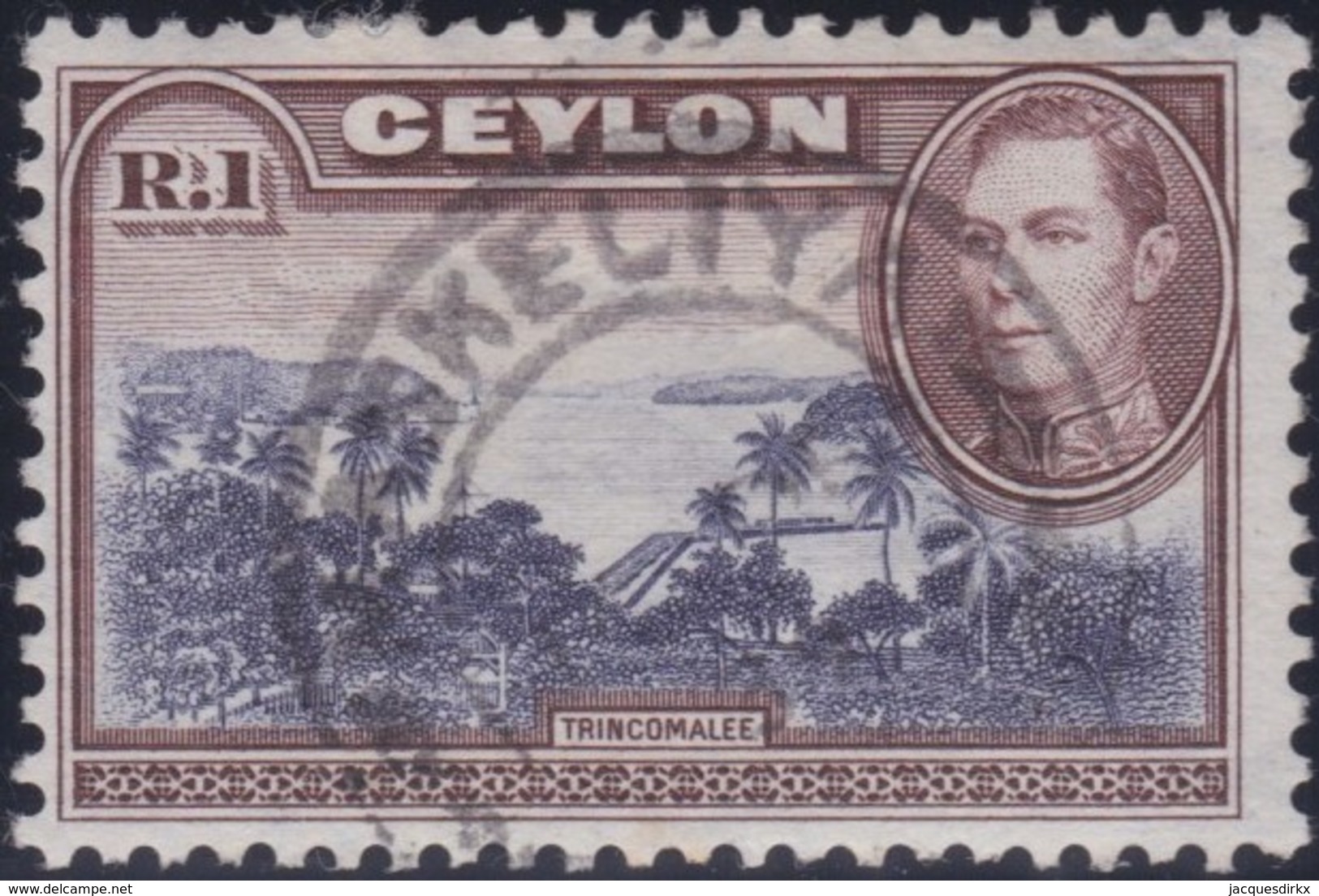 Ceylon     .    SG        .    394d       .         O      .     Oblitéré    .   /    .  Cancelled - Ceylon (...-1947)