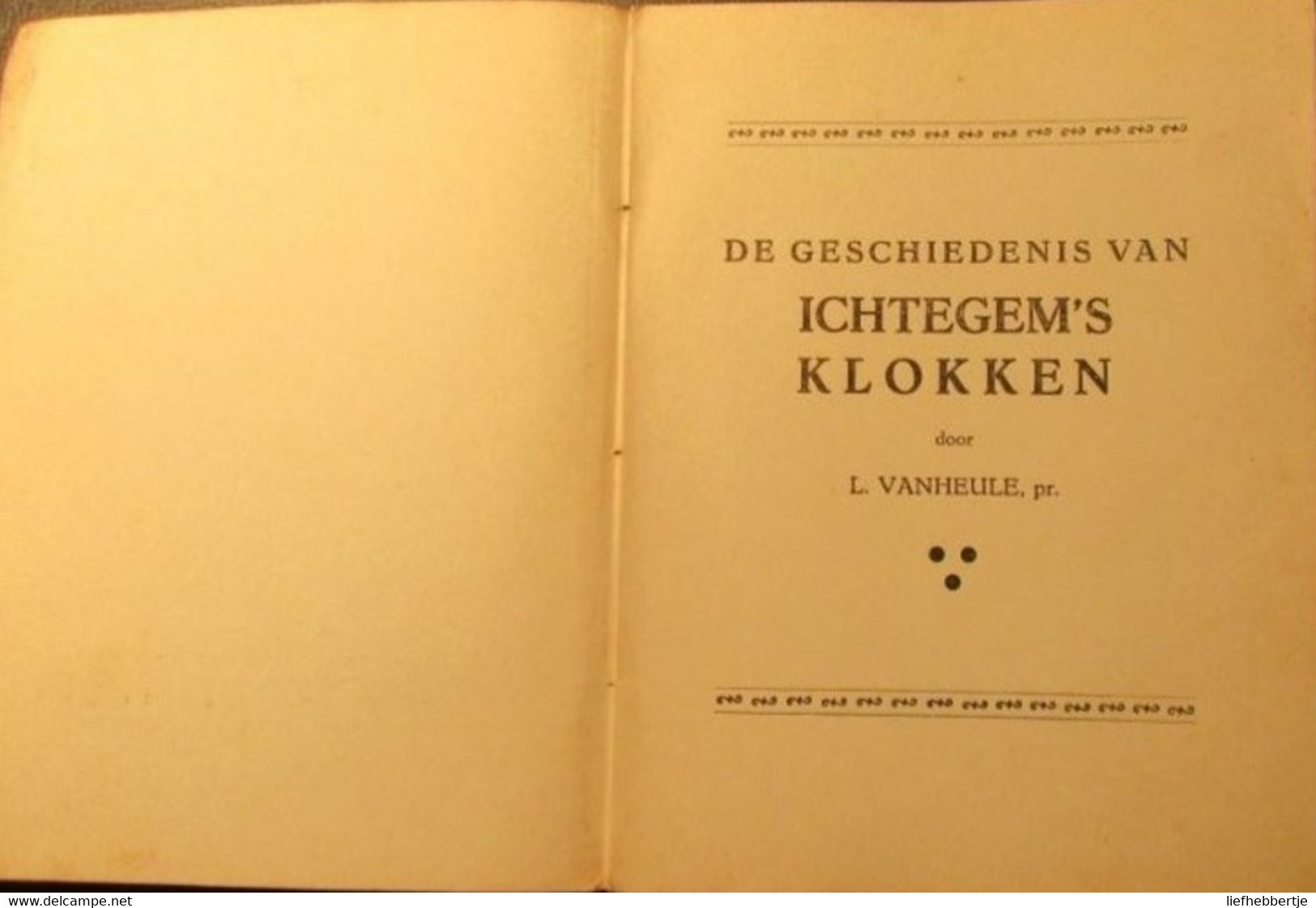 Ichtegem 's Klokken - Door Louis Vanheule - Historia