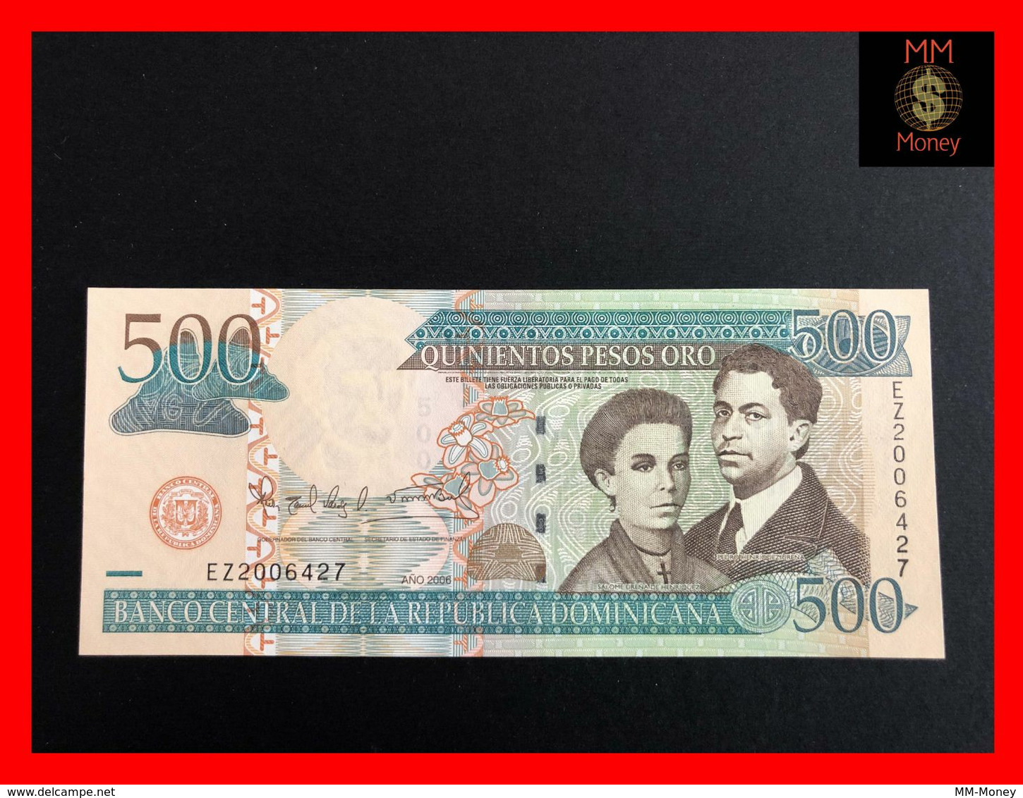 DOMINICANA 500 Pesos Oro 2006  P. 179  UNC - República Dominicana