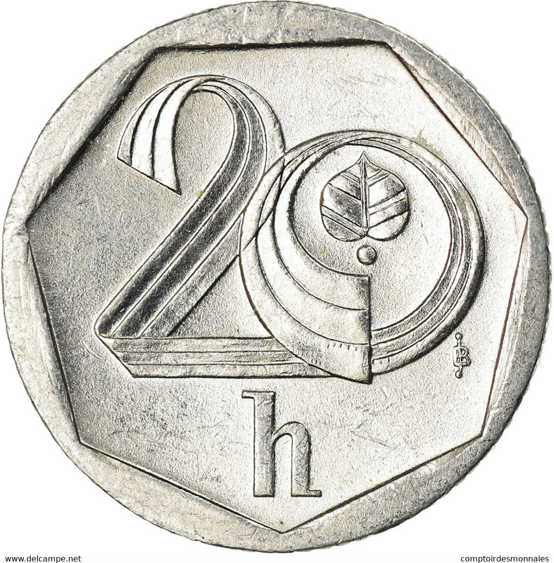 Monnaie, République Tchèque, 20 Haleru, 2001, Jablonec Nad Nisou, TTB - Tchéquie