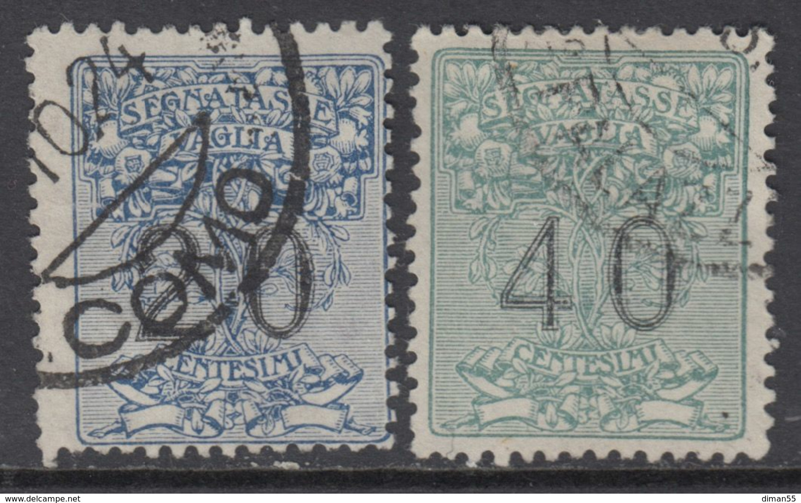 ITALIA - Vaglia - Sassone N.1-2 Cat. 40 Euro - Usati - Used - Luxus Gestempelt - Mandatsgebühr