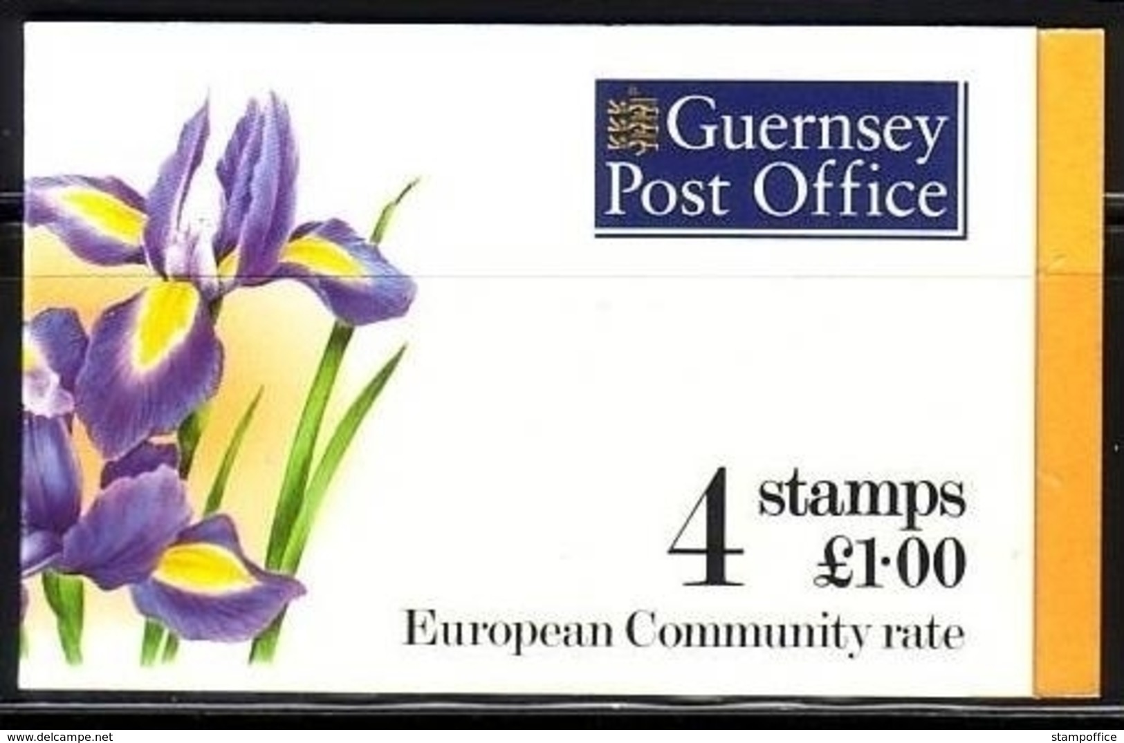 GUERNSEY MH 0-13 POSTFRISCH(MINT) IRIS BLUMEN 1994 - Guernesey